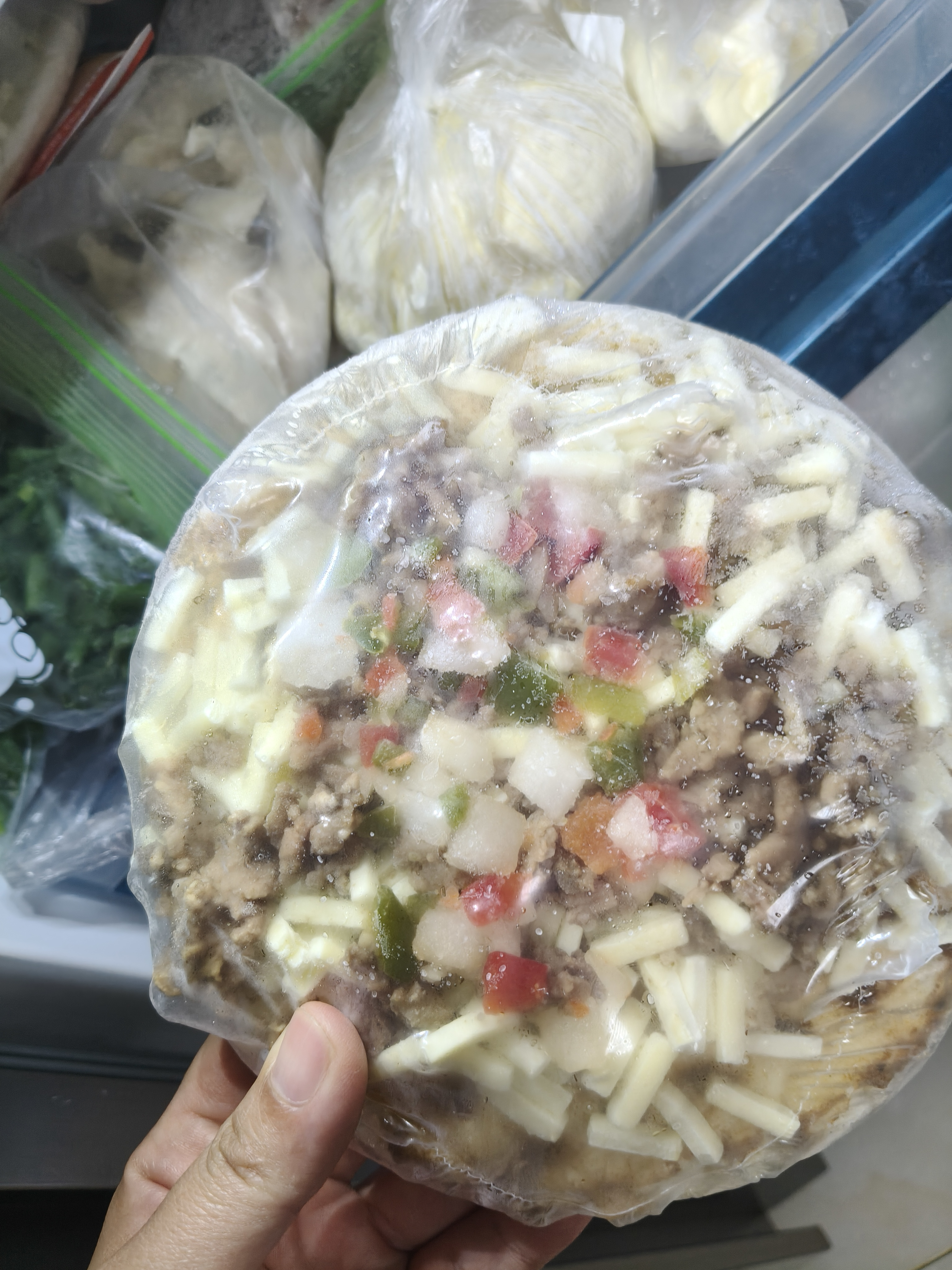 潮香村芝士披萨(黑椒牛肉+奥尔良烤鸡)2个装360g 马苏里拉芝士匹萨早餐 实拍图