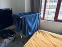 四万公里可折叠晾衣架落地式凉伸缩杆室内家用阳台卧室宿舍碳钢室外晾晒被子神器免安装X型 双杆1.6米 实拍图