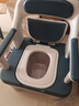 奔麦(送货上门)坐便器老人移动马桶老年人坐便椅家用孕妇座便器蹲厕凳 升级【沙发PU软垫】+实心桶+镂空桶(蹲坑房间2用) 实拍图