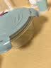 德玛斯耐热玻璃保鲜盒微波炉饭盒冰箱收纳便当泡面碗餐盒北欧蓝圆1000ml 实拍图