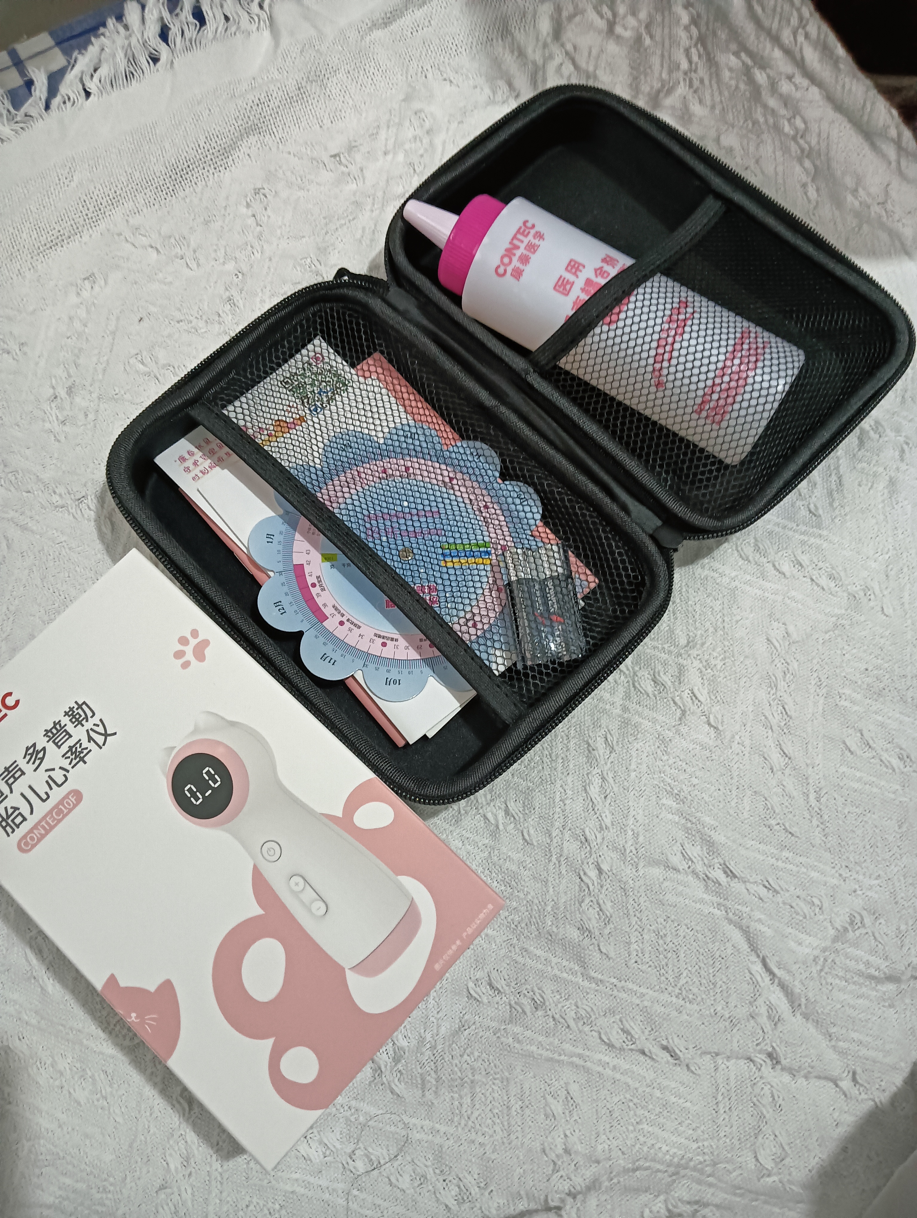 CONTEC康泰胎心监测仪孕妇家用超声多普勒医用胎心仪灵敏探头CONTEC10F 实拍图