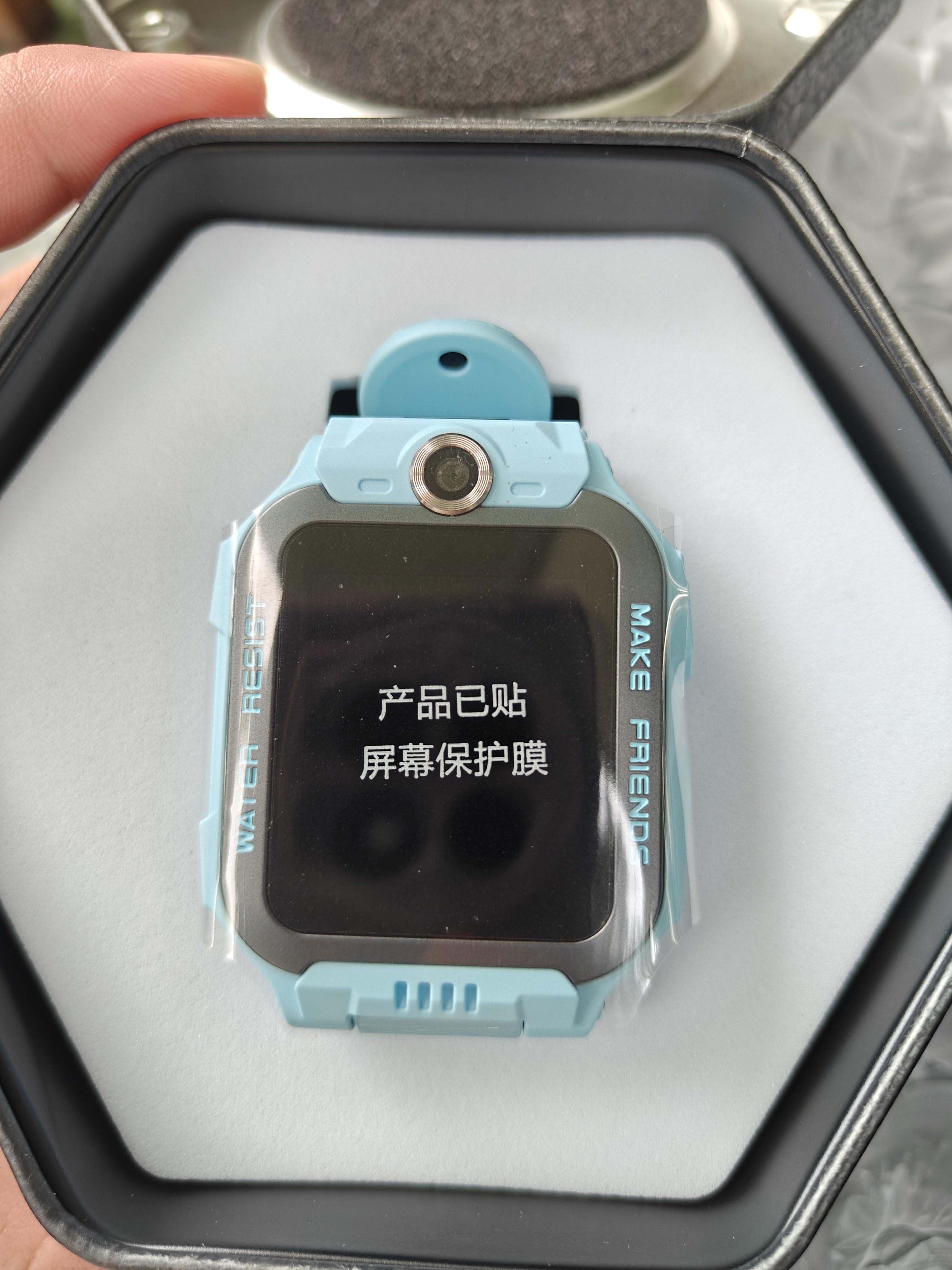 小天才电话手表Z6S天镜蓝翻转双摄运动轨迹高性价比GPS定位高清视频通话智能手表学生拍照男女表 实拍图