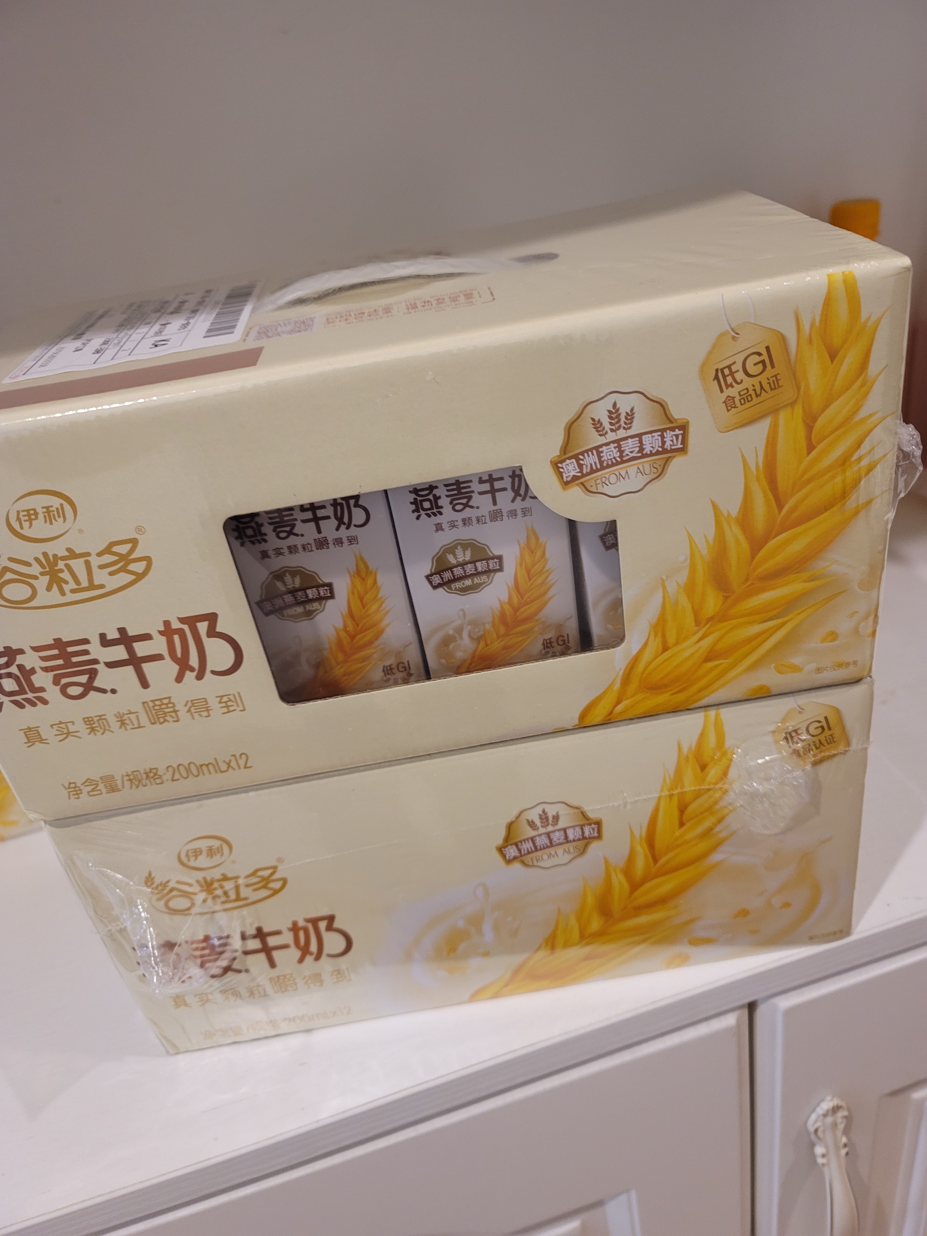 伊利谷粒多燕麦牛奶整箱 200ml*12盒 礼盒装 普通装混发 实拍图