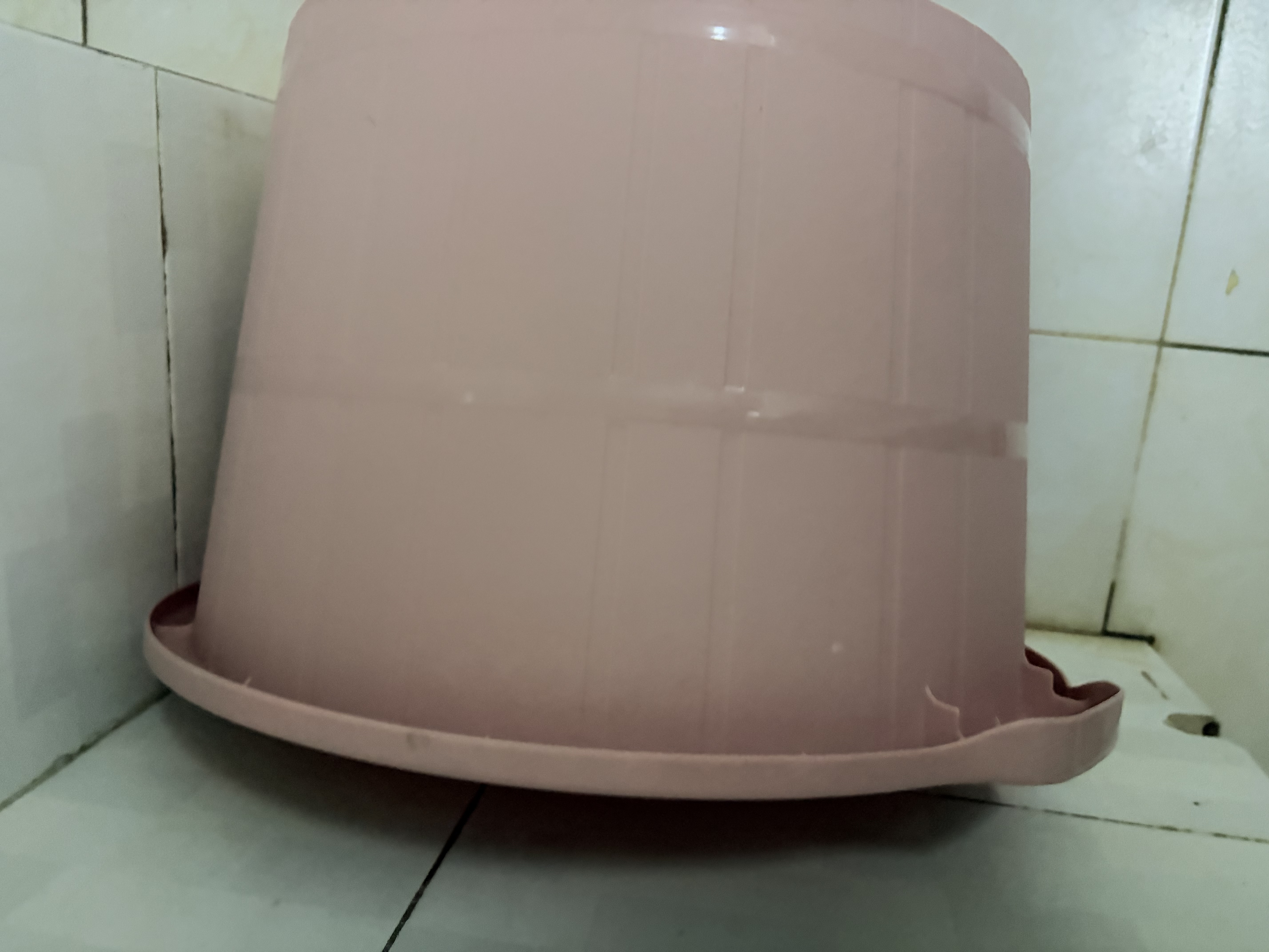 本迪加深泡脚桶24cm家用洗脚足浴盆塑料水桶按摩无电洗脚水桶单个粉色 实拍图