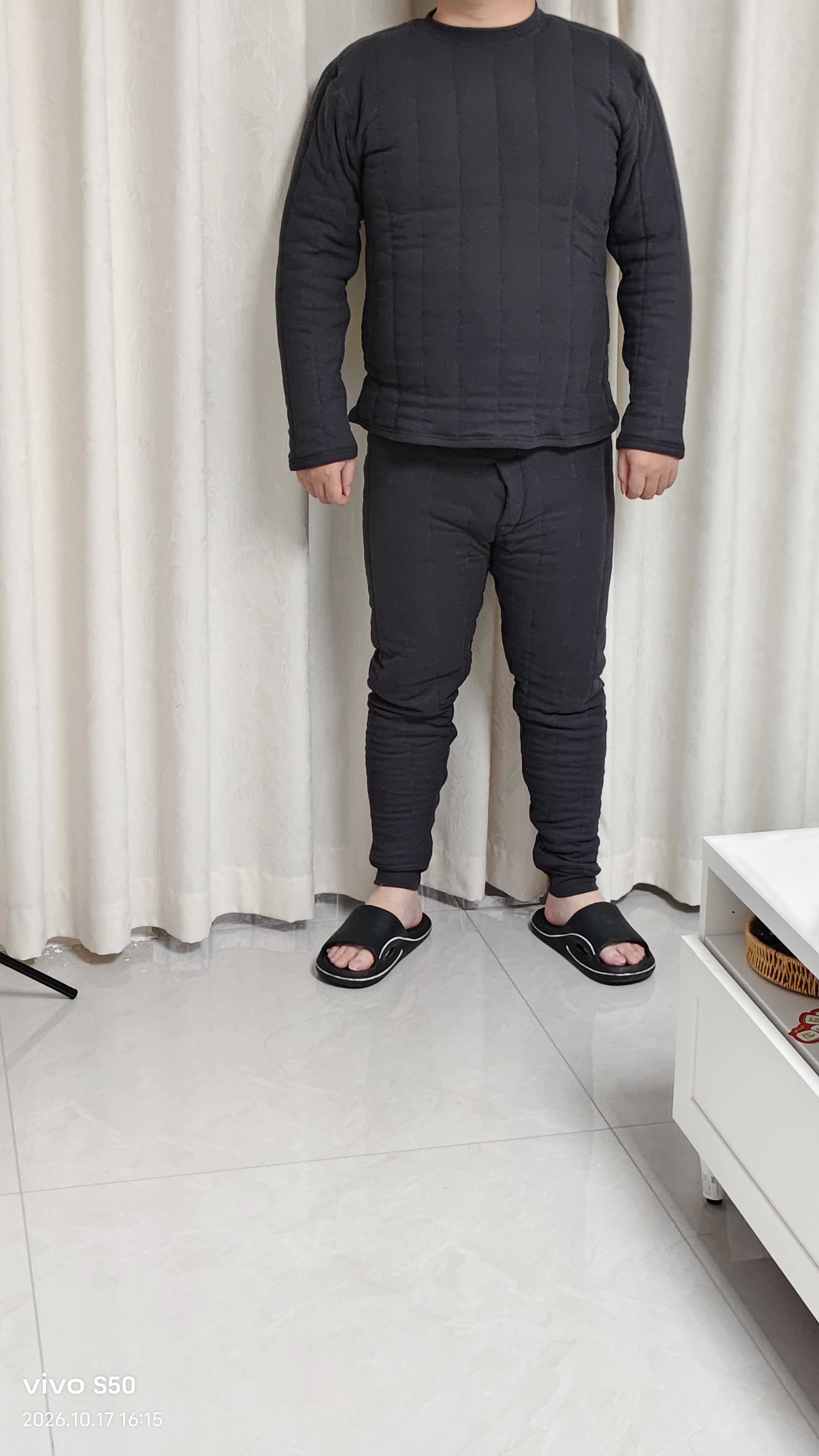 杉杉【100%羊毛夹绒五层加厚】男士保暖内衣套装冬季抗寒秋衣秋裤内衣 实拍图