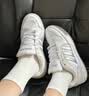 adidas ENTRAP美式校园风运动鞋少年感复古篮球风板鞋阿迪达斯   白色/金属暗银   41 实拍图