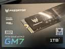 宏碁掠夺者（PREDATOR）1TB SSD固态硬盘 M.2接口(NVMe协议) GM7系列｜NVMe PCIe 4.0读速7200MB/s  AI电脑存储配件 实拍图