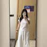 森马（Semir）短袖t恤女短款修身圆领内搭26夏凉感收腰V领上衣辣妹109326100003 实拍图