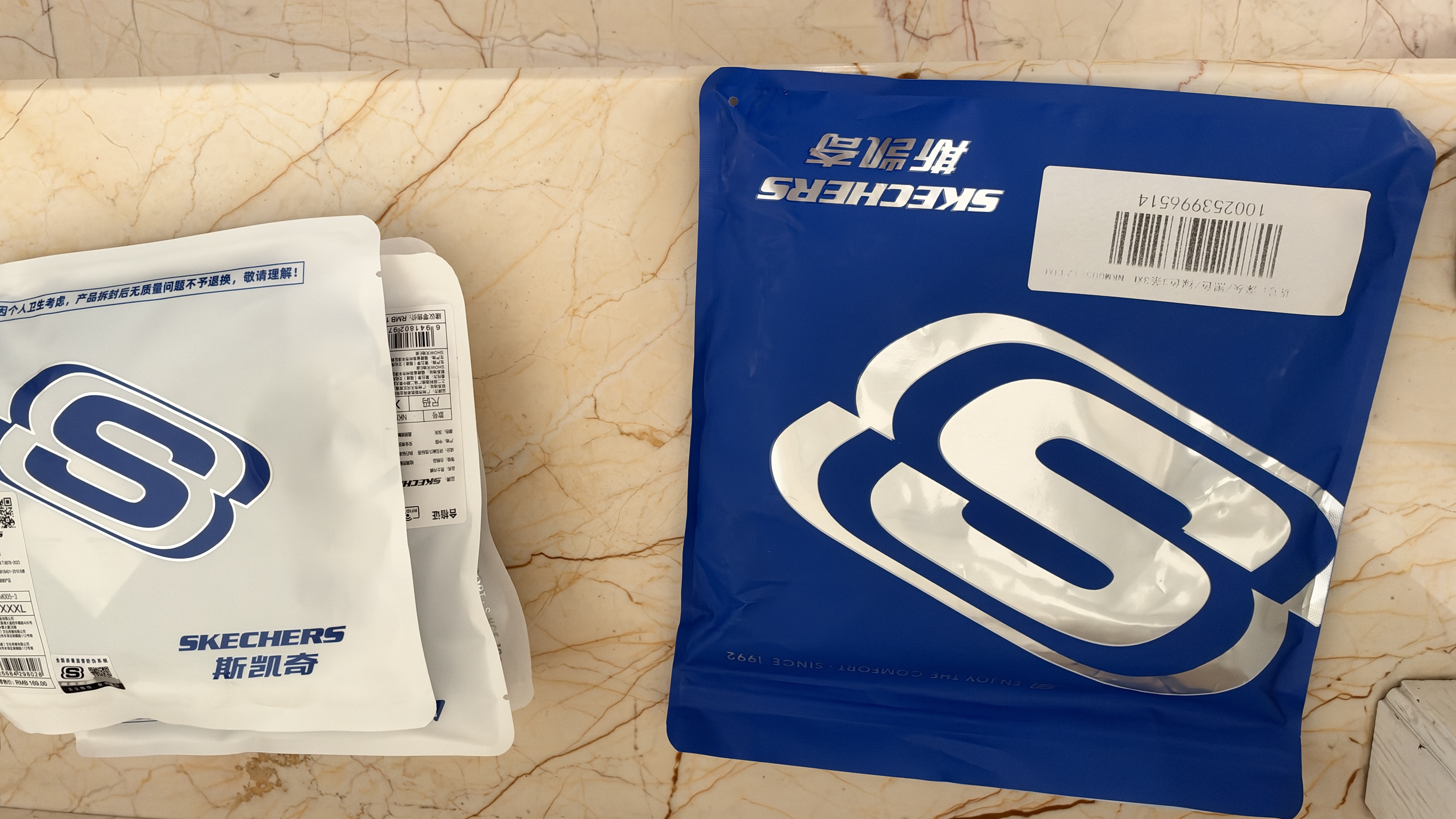 斯凯奇（Skechers）官方7A抗菌纯棉内裤男舒适透气平角裤男士运动吸汗短裤头裤衩礼盒 实拍图
