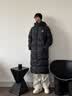 准者（RIGORER）长款羽绒服男2026秋冬新款连帽保暖防风加厚运动户外休闲情侣外套 纯正黑 L (175) 实拍图