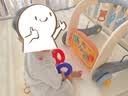 盟石（cute stone）婴儿玩具新生儿见面礼盒实用0-6个月健身架宝宝用品满月礼物高档 鲨鱼充电版【甄享礼盒款】4合1健身架+学步车+钢琴 臻享高档礼盒款【活石＆盟石联合出品】百天送礼无忧 实拍图