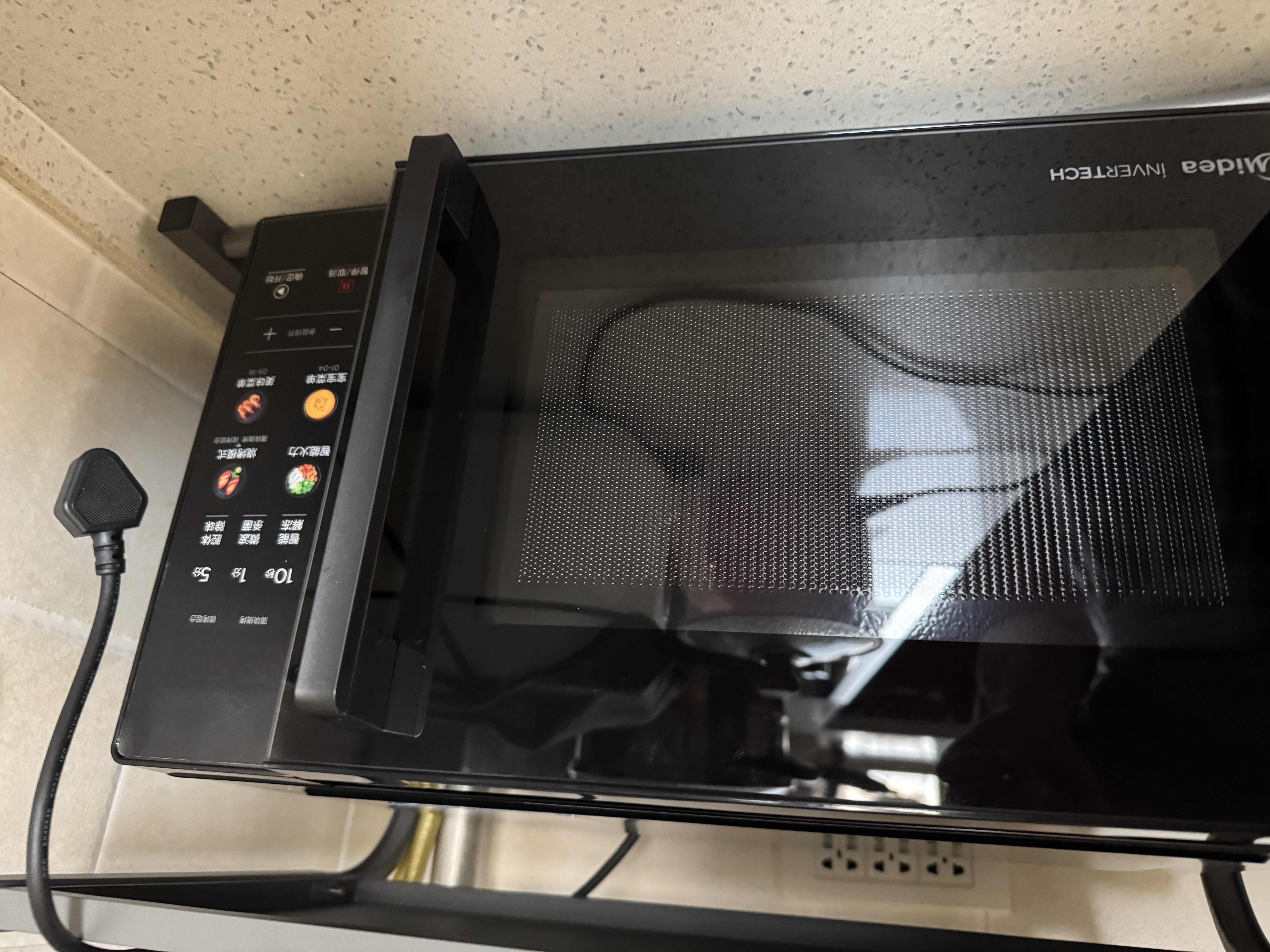 美的（Midea）微波炉烤箱一体机900w微波1000w烧烤平板光波速热23L容量变频2026新款彩膜家用一级能效 （C32） 实拍图