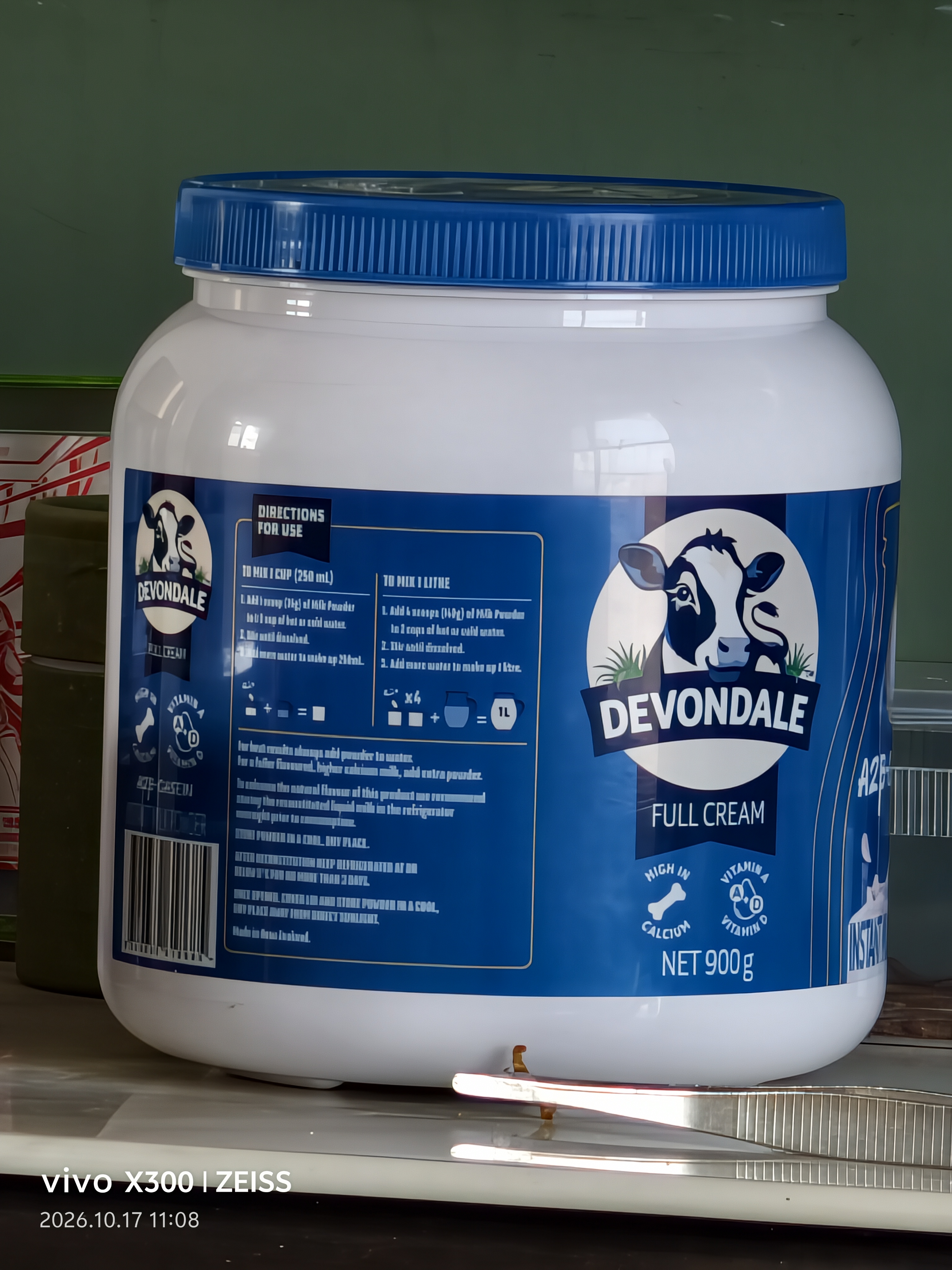 德运（Devondale）A2β酪蛋白调制乳粉900g成人奶粉蓝罐胖子学生高钙原装进口 实拍图