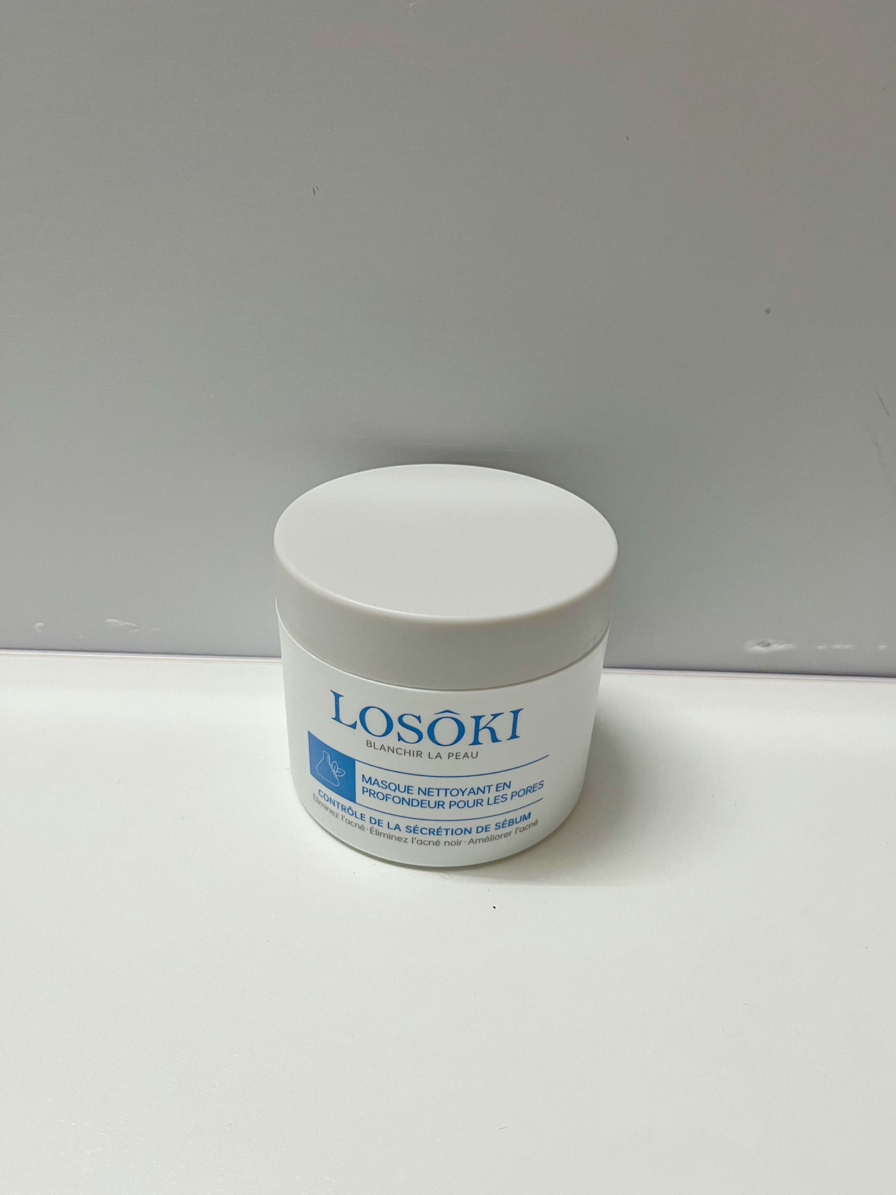 Losoki进口清洁泥膜深层清洁去黑头收缩毛孔粉刺闭口补水祛痘面膜150g 实拍图