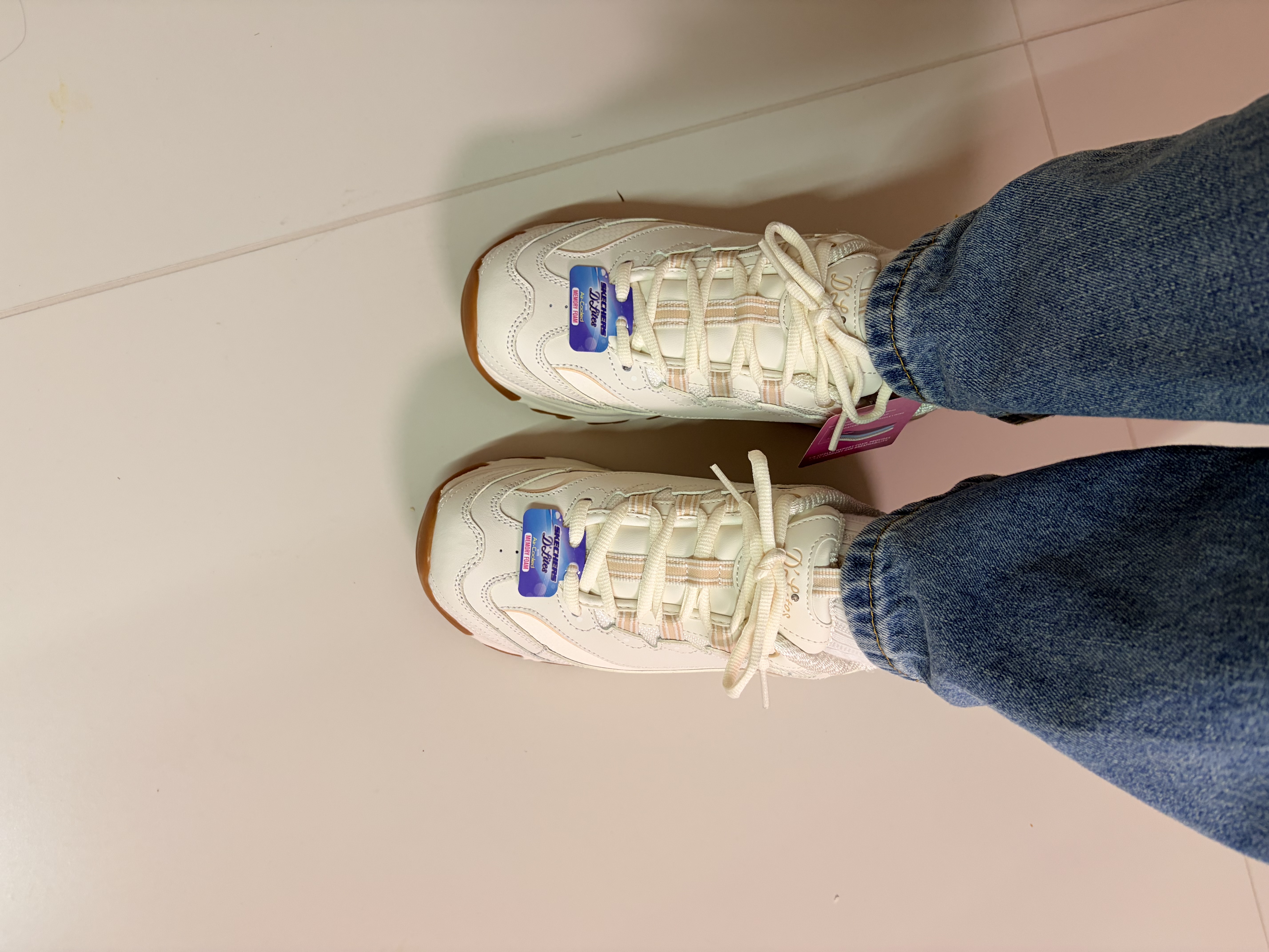 斯凯奇（Skechers）美拉熊老爹鞋女士秋季厚底增高熊猫鞋复古通勤休闲运动鞋 实拍图