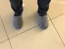 内泊（NEIBO）【超舒服】乳胶棉拖鞋男冬季女室内家居大码防滑防臭保暖羊毛灰44 实拍图