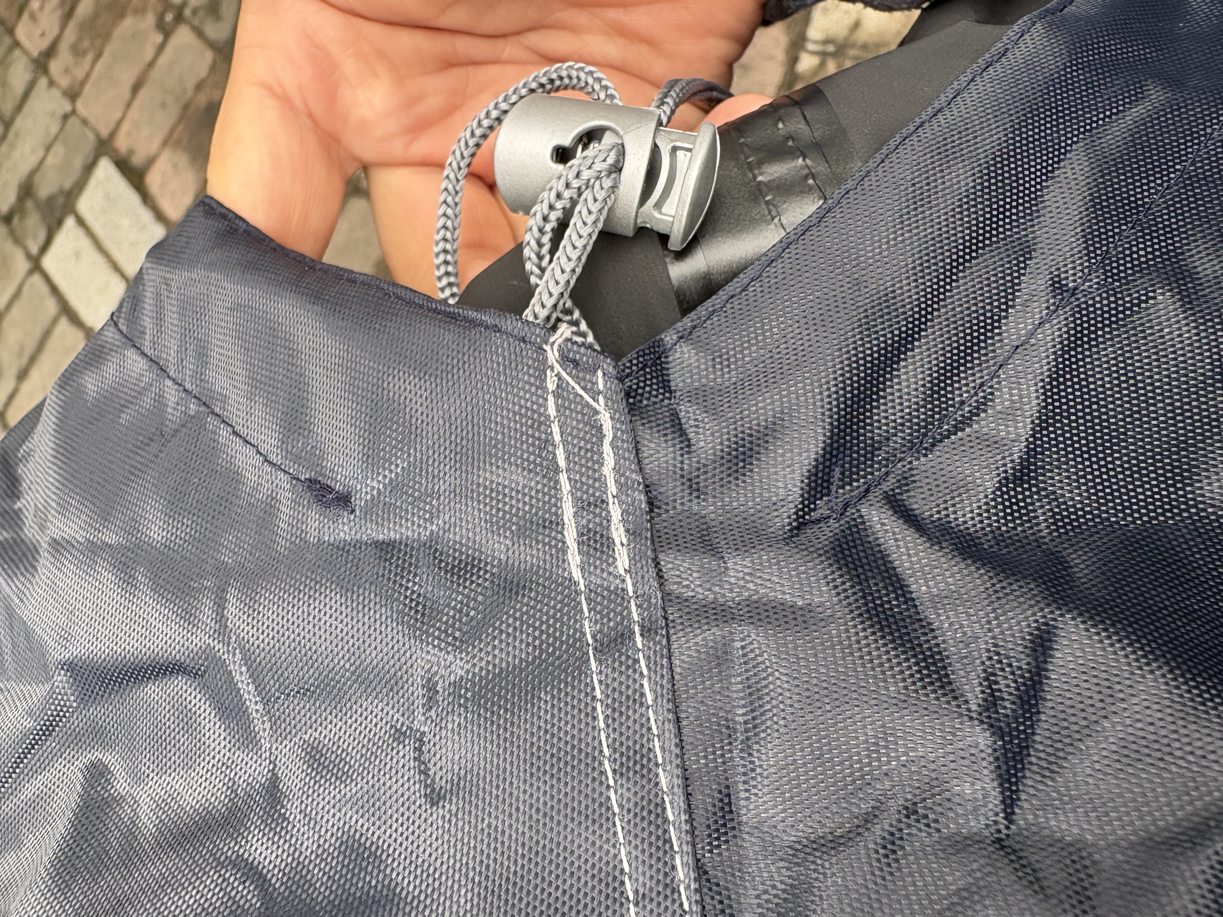 雨航（YUHANG）电动车雨衣电动车专用电瓶车雨披带镜套藏青色5XL 实拍图