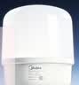 美的（Midea）LED柱形灯泡大功率物业商用工厂照明球泡6500K白光E27大螺口50W 实拍图