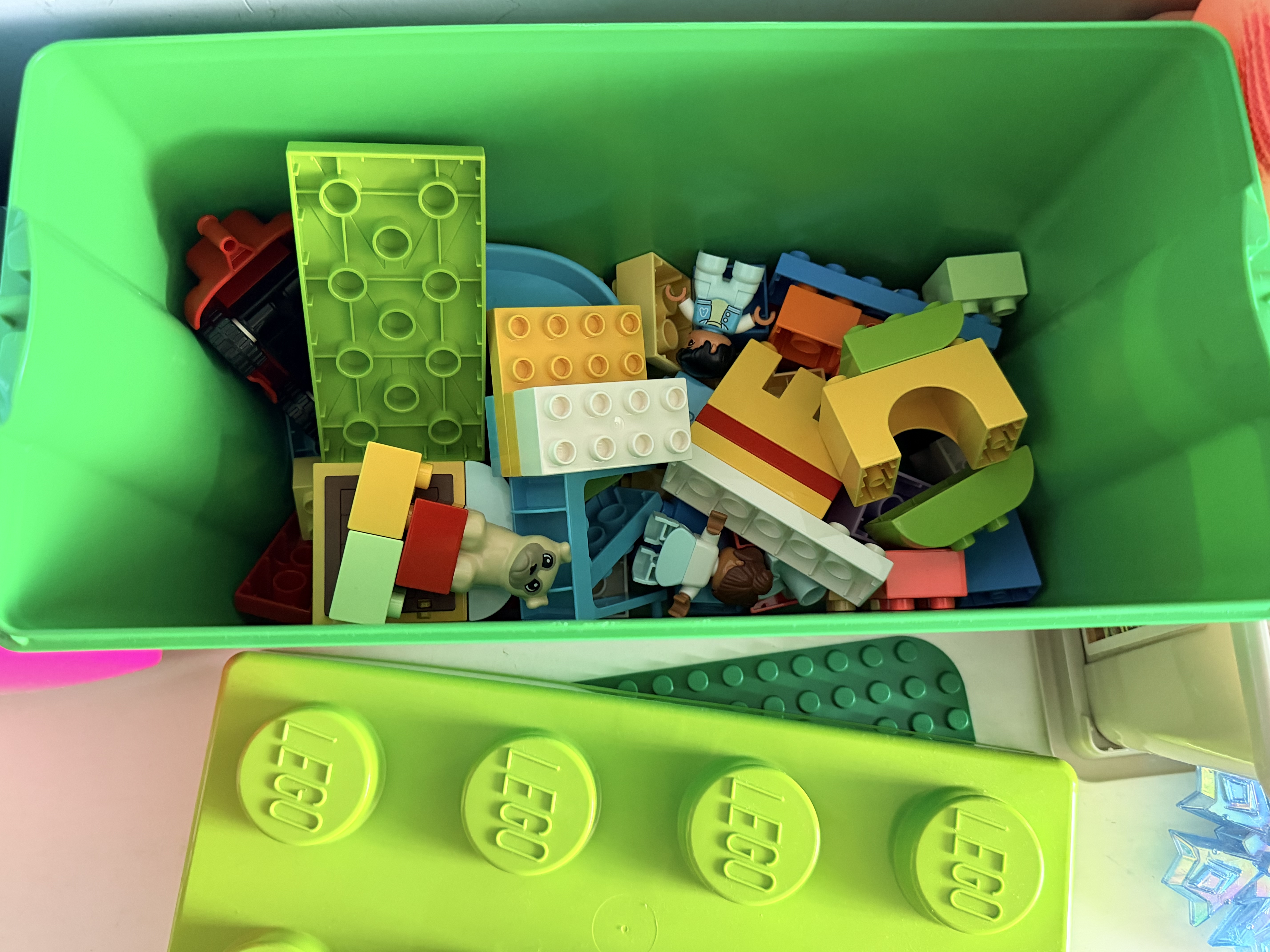 乐高（LEGO）(LEGO)积木拼装得宝10914豪华缤纷桶+10460绿色底板双组套 实拍图