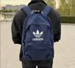 adidas休闲复古日常通勤运动双肩背包男女学生书包阿迪达斯三叶草   深靛蓝   NS(均码) 实拍图