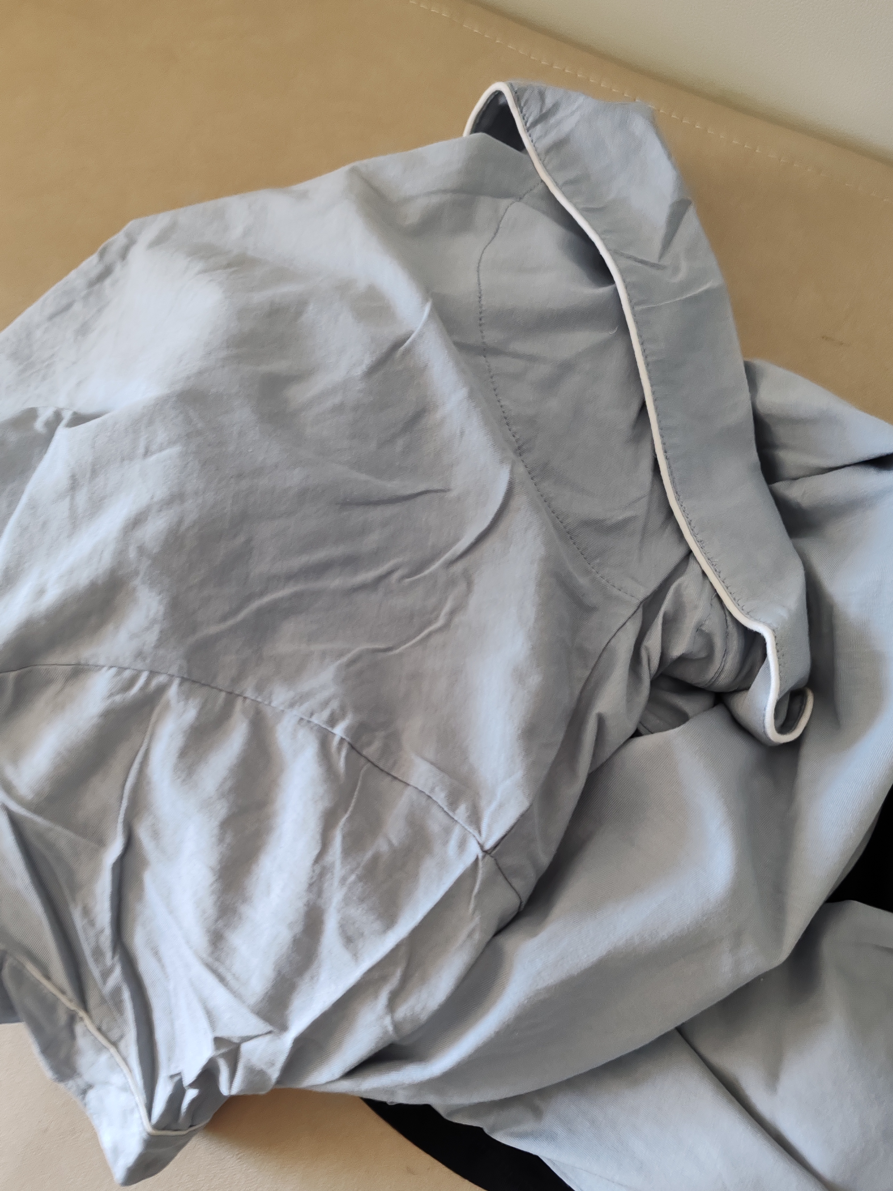 浪莎睡衣男7A抑菌春夏男士100%纯棉翻领开衫精致印花家居服可外穿套装 实拍图