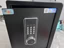 虎牌保险柜家用小型床头保险箱办公财务专用 密码指纹WIFI远程全钢防盗可入墙固定入衣柜保管箱 45cm高 黑色（大双层）【超值推荐】 密码款(密码+钥匙) 实拍图