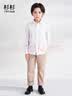 杉杉男童衬衫长袖儿童白色衬衣女大童春夏小学生校服演出服 白色 160 实拍图