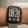 Apple/苹果 Watch Series 12 智能手表GPS款42毫米浅金色铝金属表壳沙砾色运动型表带S/M MJF14CH/B 实拍图