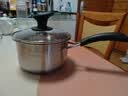 美厨（MAXCOOK）奶锅 304不锈钢奶锅汤锅16cm 泡面煮奶辅食锅 加厚复合底MCN8176 实拍图