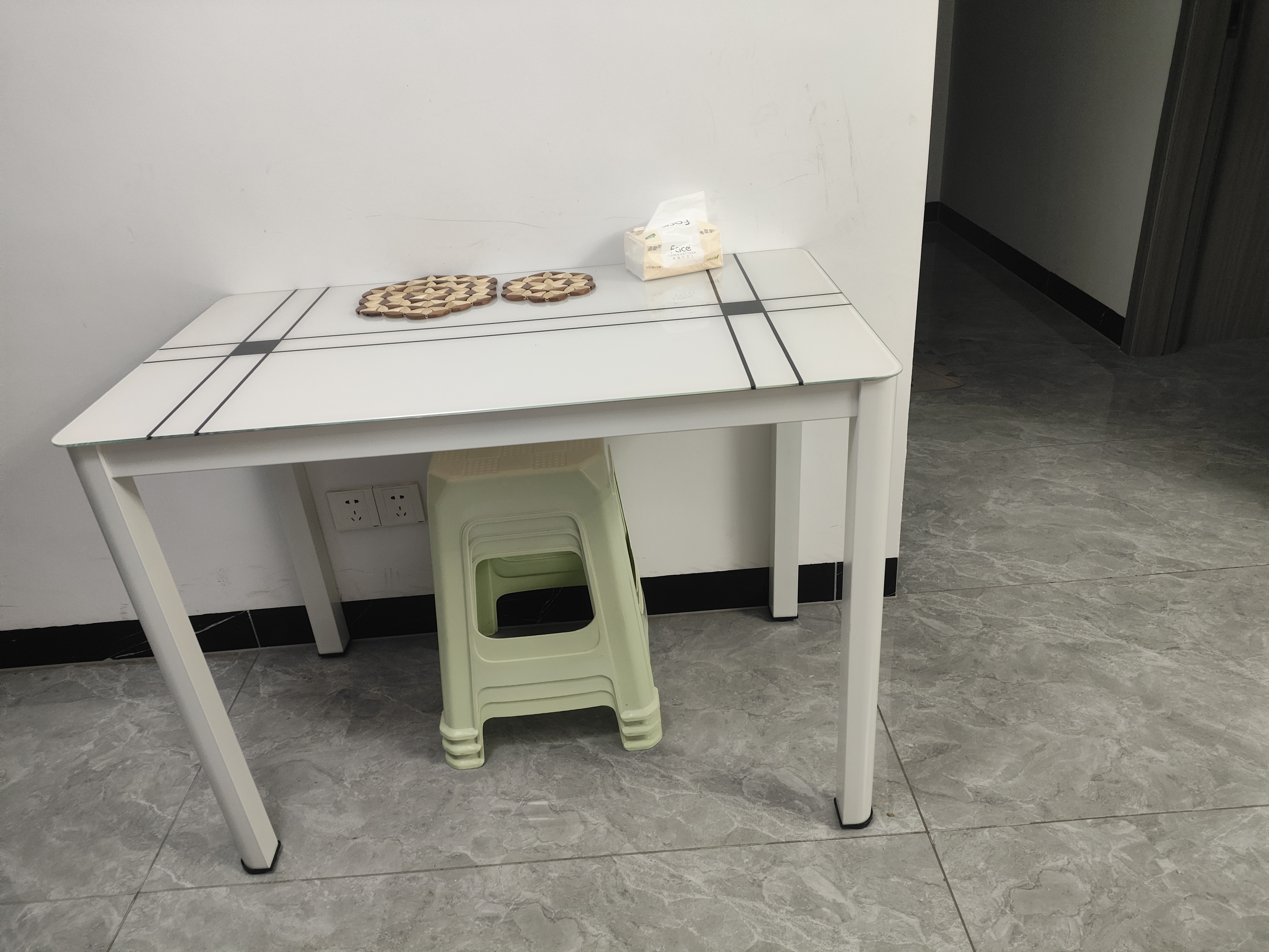 凡社餐桌椅子全套桌子客厅家用餐桌家用4-6人 饭桌子出租屋小户型餐桌 实拍图