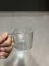 六色茶杯含杯架加厚耐热玻璃品茗杯水杯带把杯功夫茶具喝茶收纳 透明品茗杯1只 实拍图