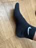 耐克NIKE袜子男子 速干透气篮球袜 短袜三双装SX7677-010黑M 实拍图