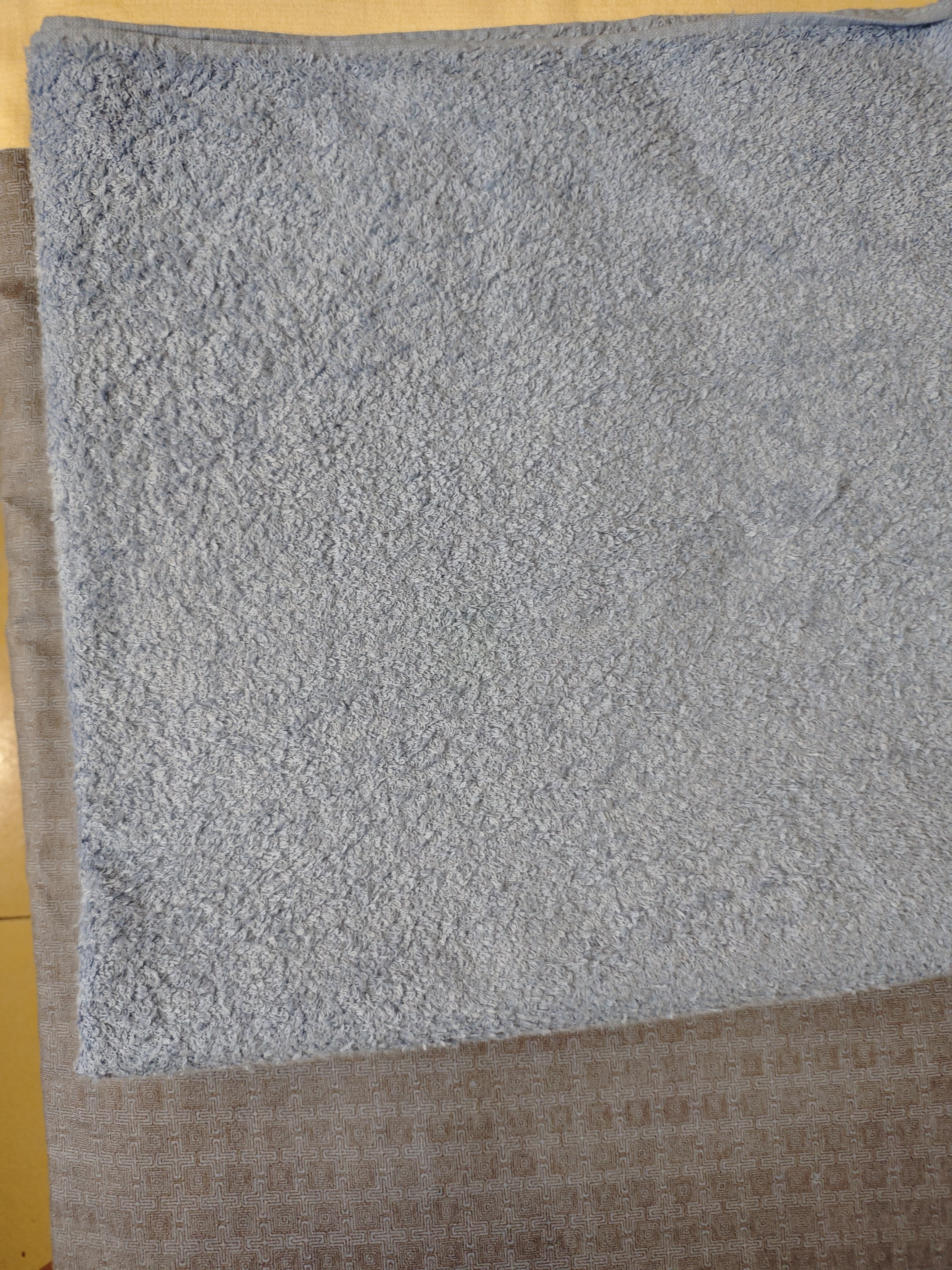 金号纯棉浴巾A类加大加厚运动柔软吸水单条装 蓝色180*80cm 600g/条 实拍图