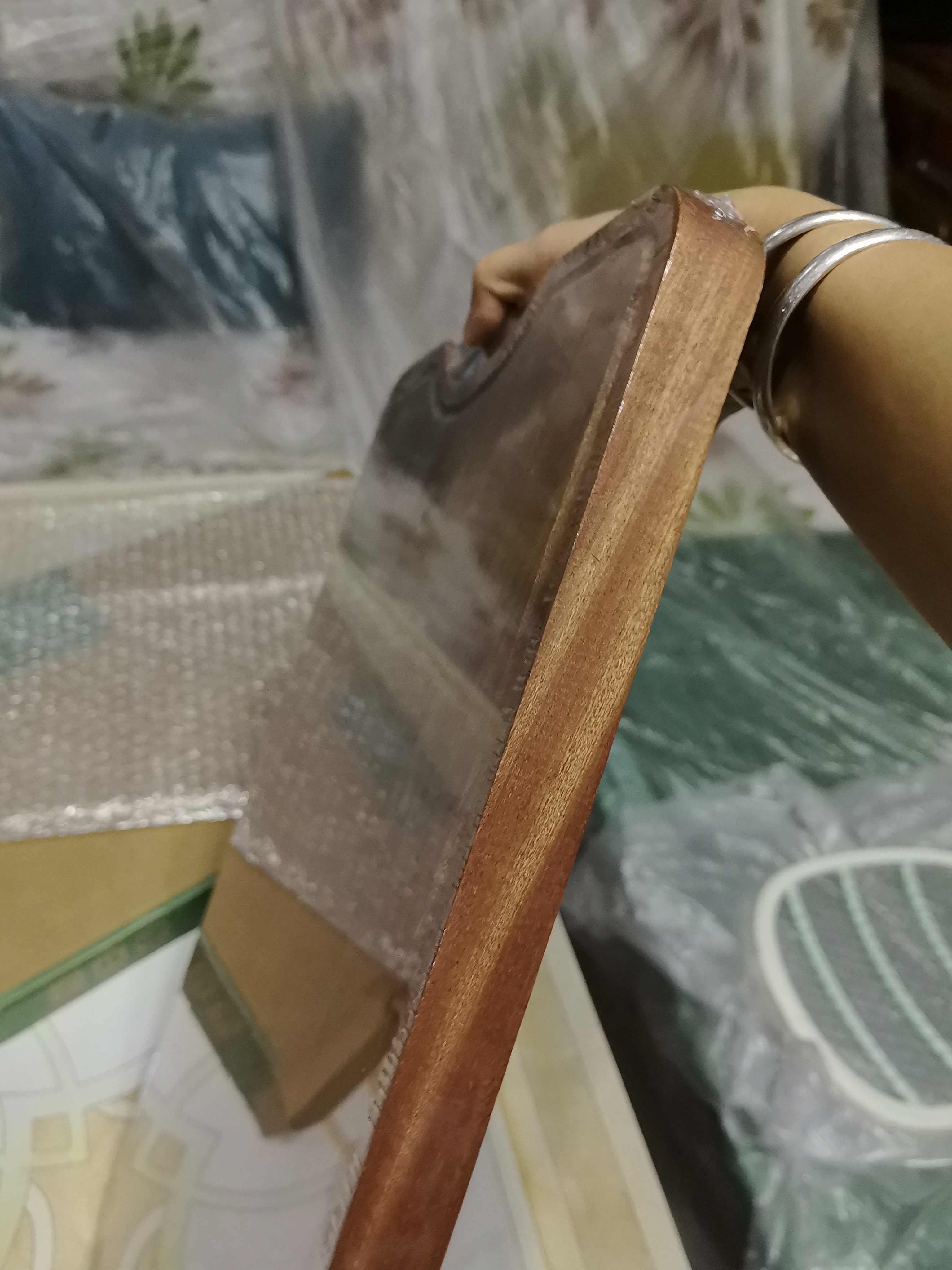 双枪乌金檀菜板 百年龄整木砧案板家用切菜食品抗菌防霉实木40*27*2.5 实拍图