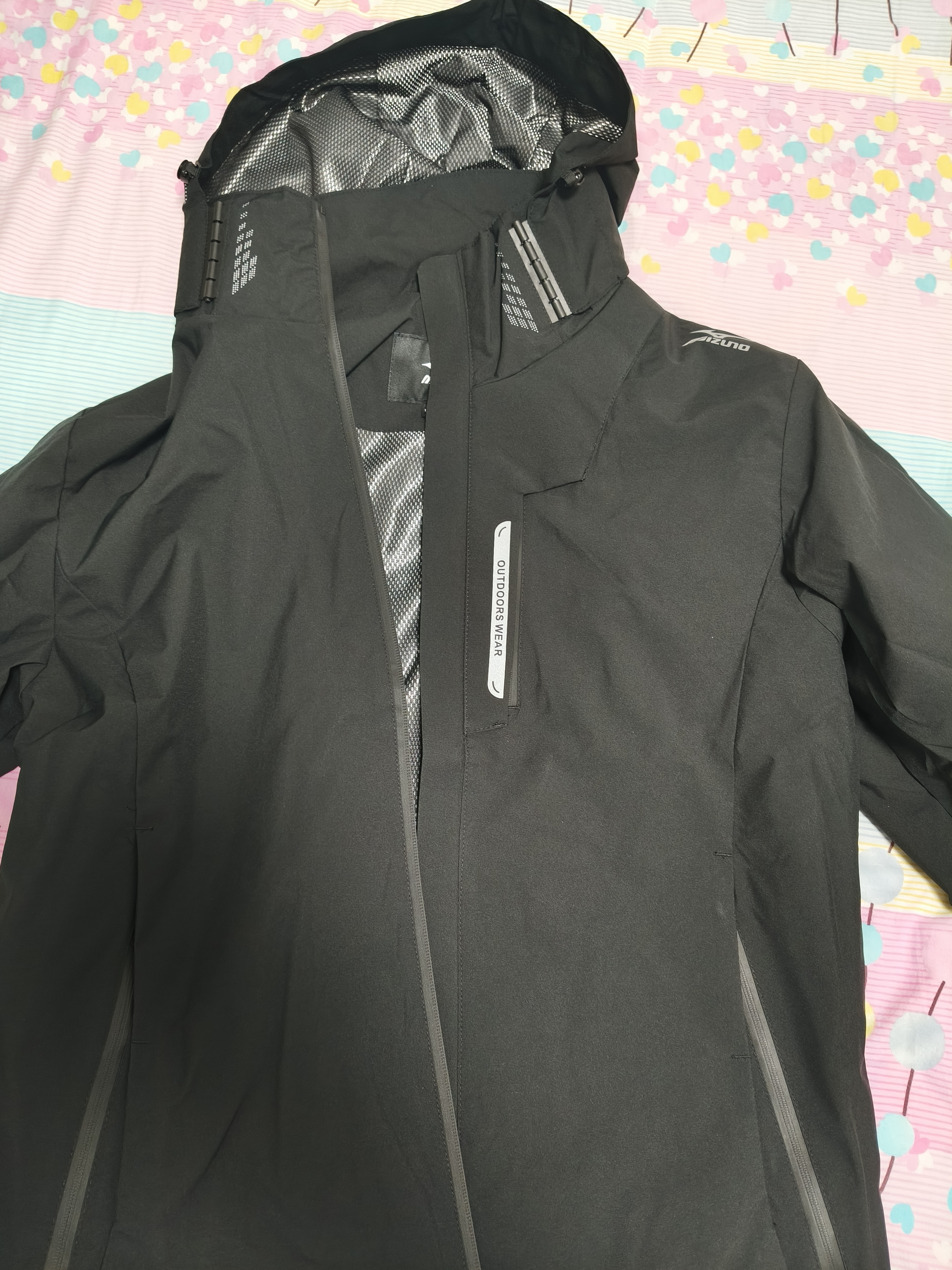 美津浓（MIZUNO）户外休闲夹克男女春秋薄款防风防水情侣外套RTA2CC3103 实拍图
