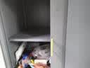 厨房置物柜多功能餐边柜橱柜落地多层推拉门碗筷餐具柜收纳储物架 【福利款】三层灰60*42*85 实拍图