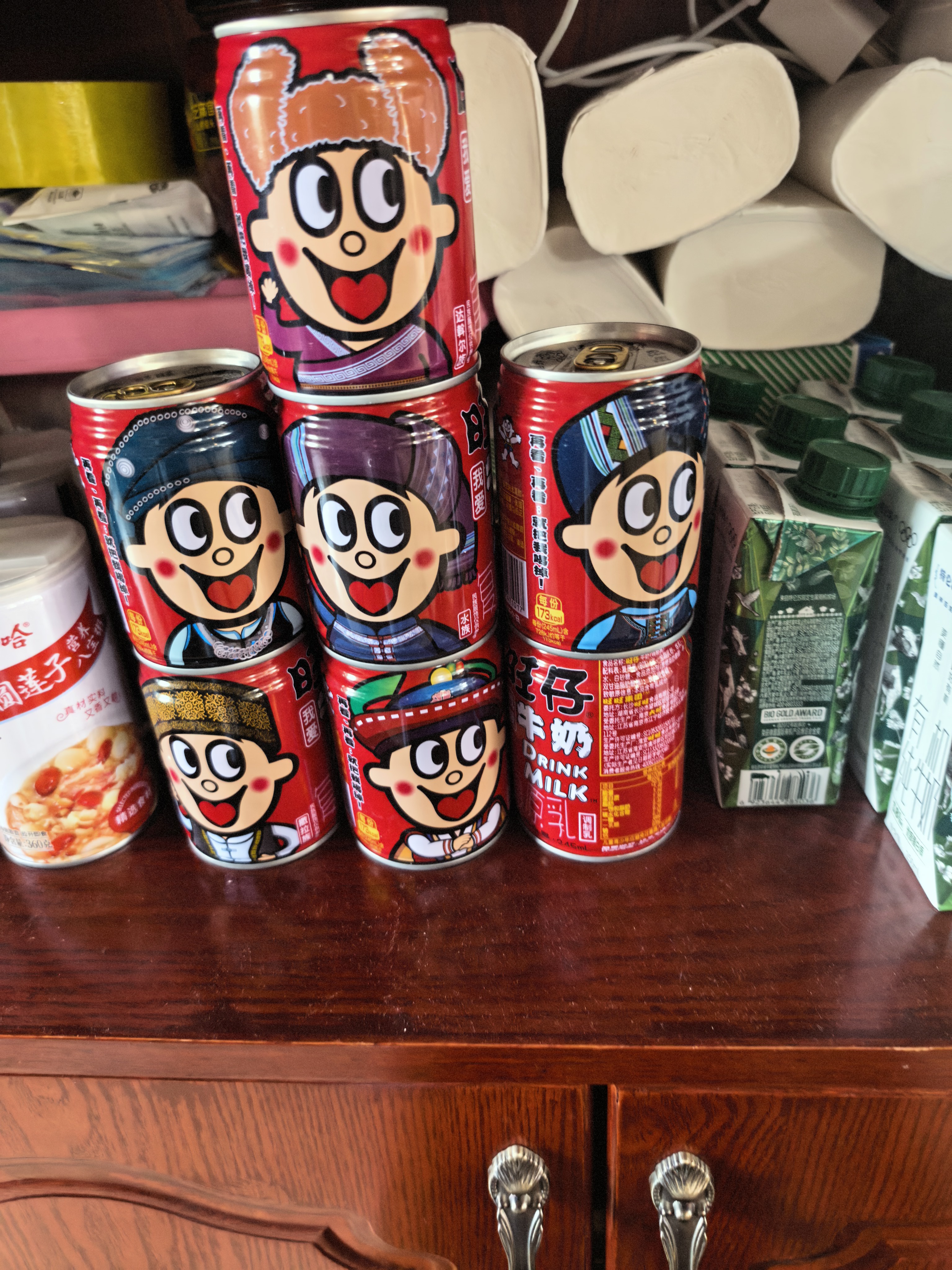旺旺旺仔牛奶245ml*10罐 【56民族款 】 儿童早餐奶 礼盒装 实拍图