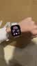 Apple/苹果/苹果 Watch Series 12 智能手表蜂窝版42毫米浅金色铝金属表壳沙砾色运动型表带S/M MJJ04CH/B 实拍图