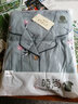 仅诗中年睡衣女长袖春秋款棉质老年人妈妈家居服套装睡衣女两件套 WST宝石蓝 XL(120-140斤) 实拍图