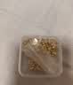 温亭A款足金999金珠黄金小金珠金豆古法金珠DIY配件散珠转运珠3mm金珠 3mm金珠 多颗约0.05g 实拍图