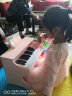俏娃宝贝（QIAO WA BAO BEI）木质儿童小钢琴玩具女孩电子琴1-3周岁宝宝音乐生日2新年5礼物6两 精选：红烤漆钢琴+充电款话筒 实拍图