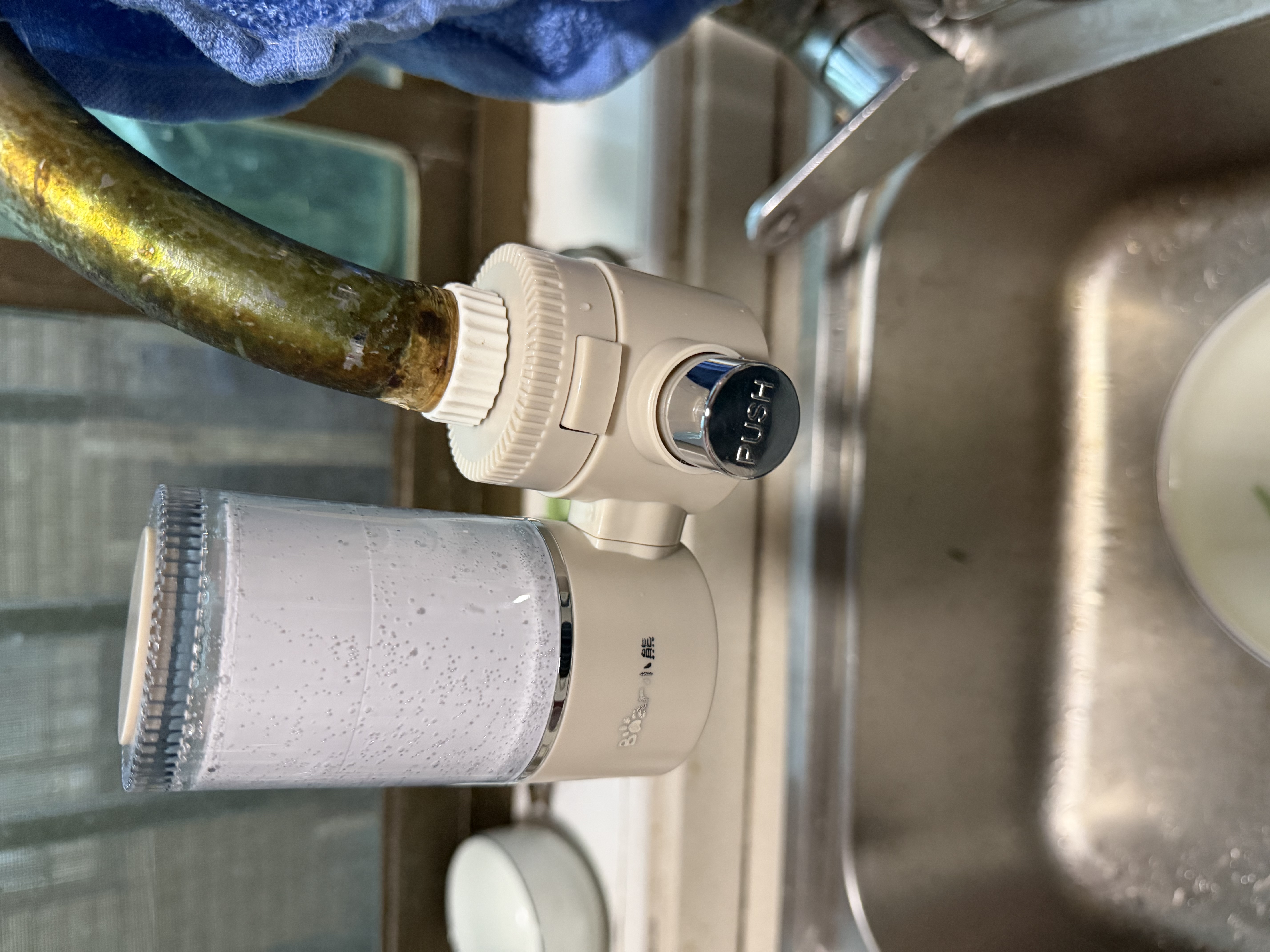 小熊（Bear）净水器水龙头 家用厨房自来水前置过滤器 净化一体净水机滤水器 超滤直饮 1机4芯 CX-E0218 实拍图