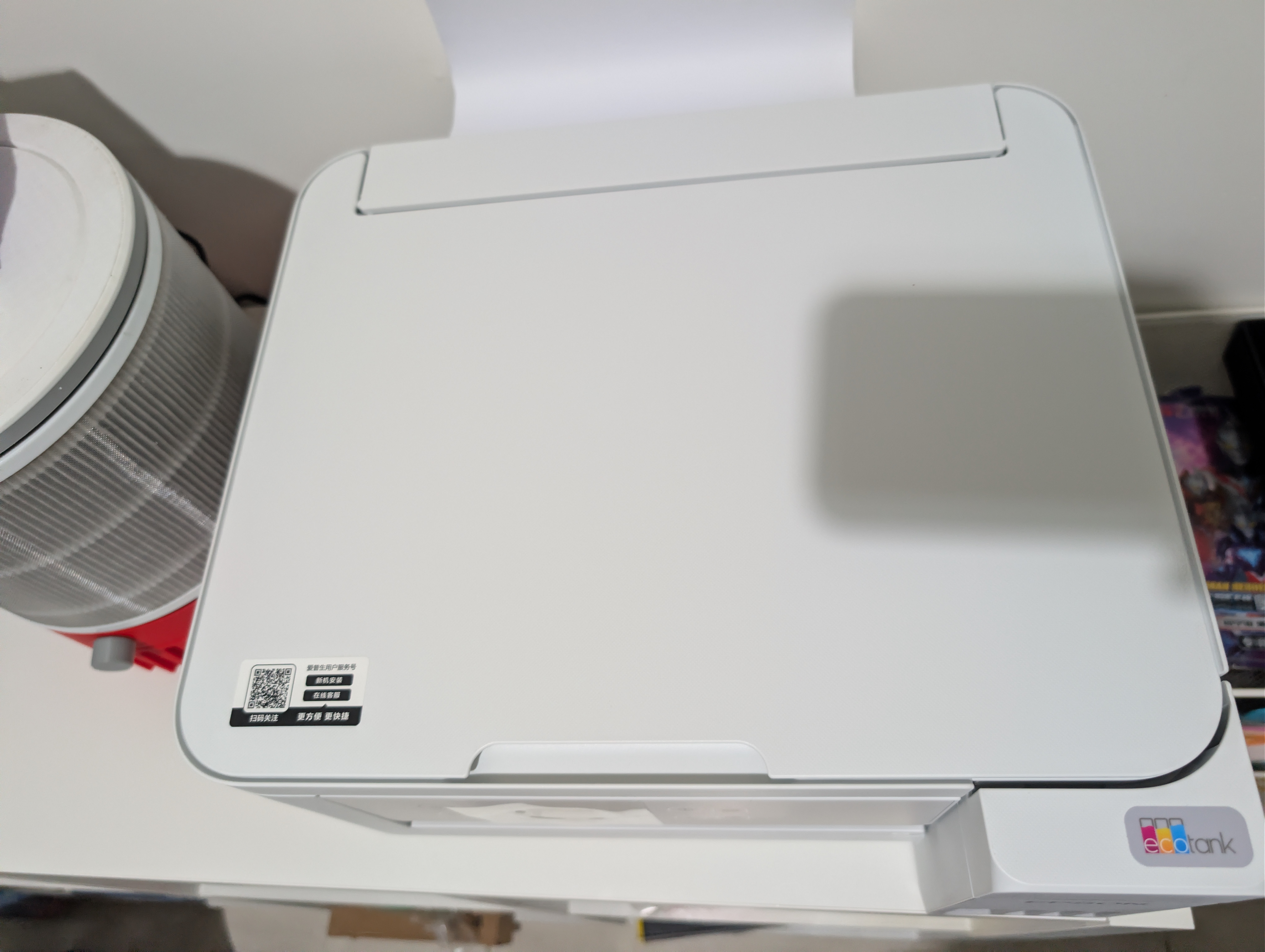 爱普生（EPSON）【6代新品】L4356墨仓式彩色无线AI学习打印机一体机家用办公  L4266升级版[自动双面 液晶屏 白] 实拍图