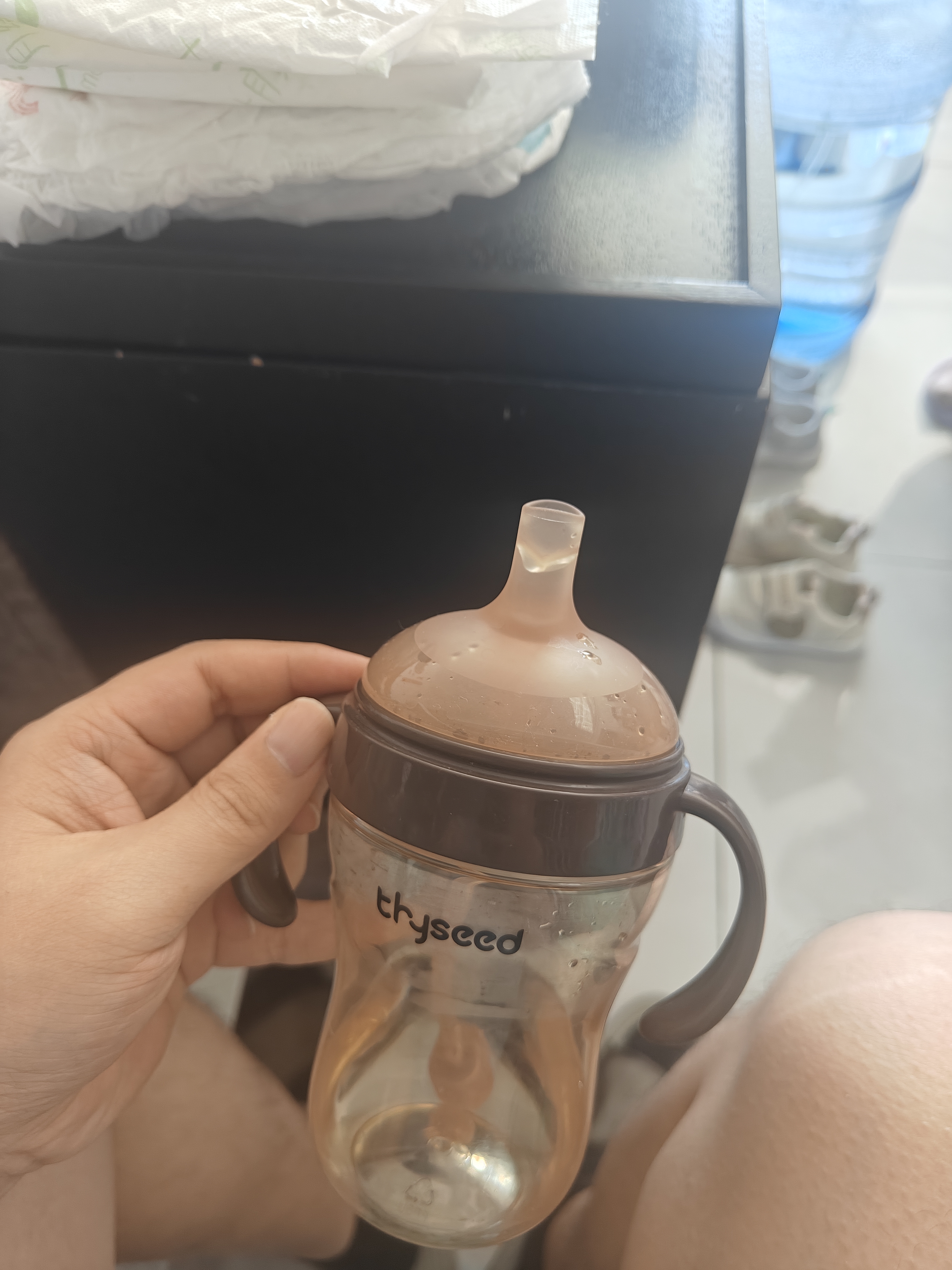 世喜吸管奶嘴一岁以上大宝宝儿童喝奶直饮奶嘴宽口径硅胶奶瓶杯配件 吸管奶嘴-2只装 实拍图