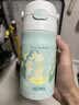 膳魔师（THERMOS）儿童保温杯316l不锈钢水杯宝宝喝水杯子吸管杯350ml带杯套TCKL 实拍图