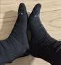 迪卡侬（DECATHLON）透气吸汗袜子运动袜高帮棉袜柔软舒适男女长袜 RS160-商务黑色-3双装 【43-46】(鞋码43/44/45/46) 实拍图