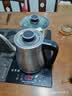 益茶福全自动上水电热水壶底部上水嵌入式茶台功夫茶烧水壶饮水烧水一体机抽水玻璃煮茶壶保温泡茶壶 1L 食品级316精钢套装 实拍图