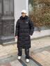 准者（RIGORER）长款羽绒服男2026秋冬新款连帽保暖防风加厚运动户外休闲情侣外套 纯正黑 L (175) 实拍图