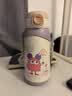 babycare儿童保温杯水壶吸管杯大宝宝学饮杯316不锈钢双饮上学600ml 实拍图