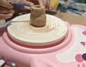 活石陶艺机8-12岁diy手工制作电动小学生玩具3-6岁儿童女孩生日礼物 动力版-脚踏控制【2档动力+4大包陶泥+12颜料+围裙】 【雕刻工具+调色盘+礼盒装】7-14岁9岁2026火的玩具 实拍图